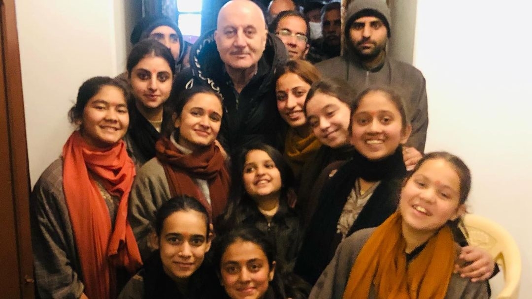 Anupam Kher and 'The Kashmir Files' unit have a New Year's Eve bash at