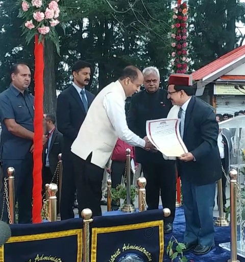 Dr. Ramesh Kumar Sen conferred with Himachal Gaurav Award