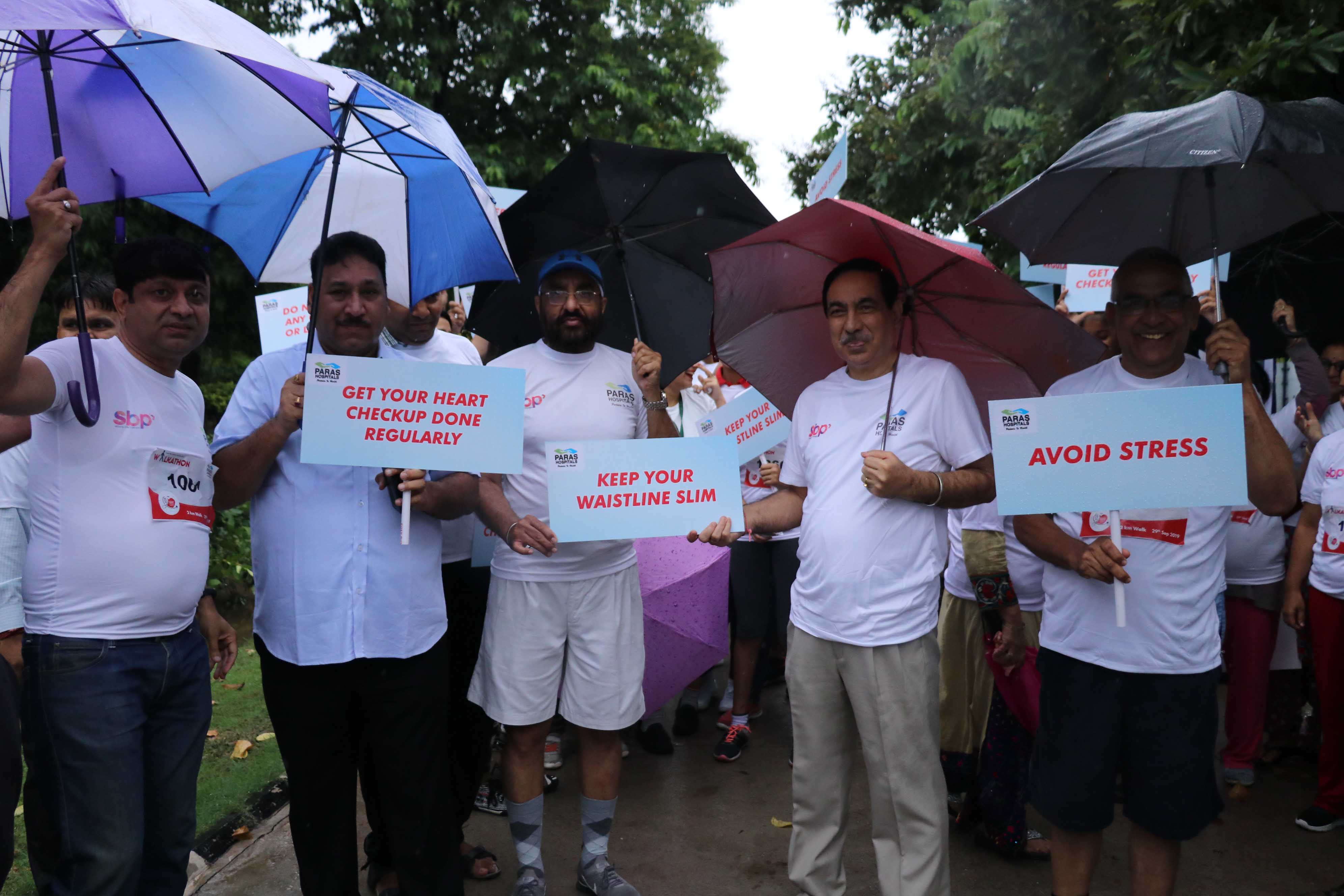 Over400 people participate in WALKATHON by PARAS Hospitals