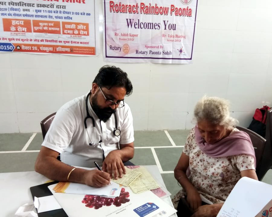 127 screened in a health camp at Paonta Sahib 