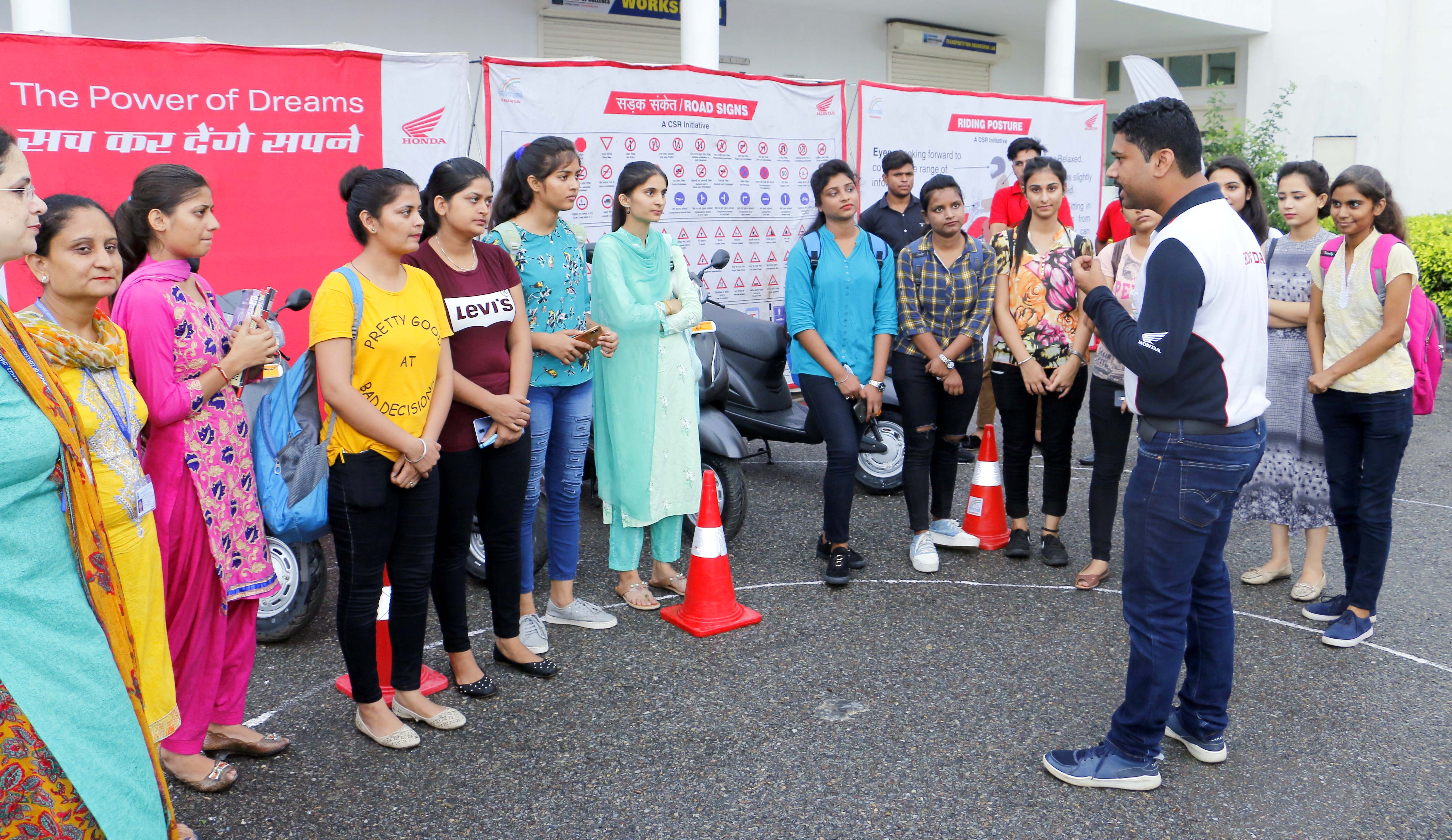 CGC Jhanjeri organised threes days Road Safety awareness workshop 