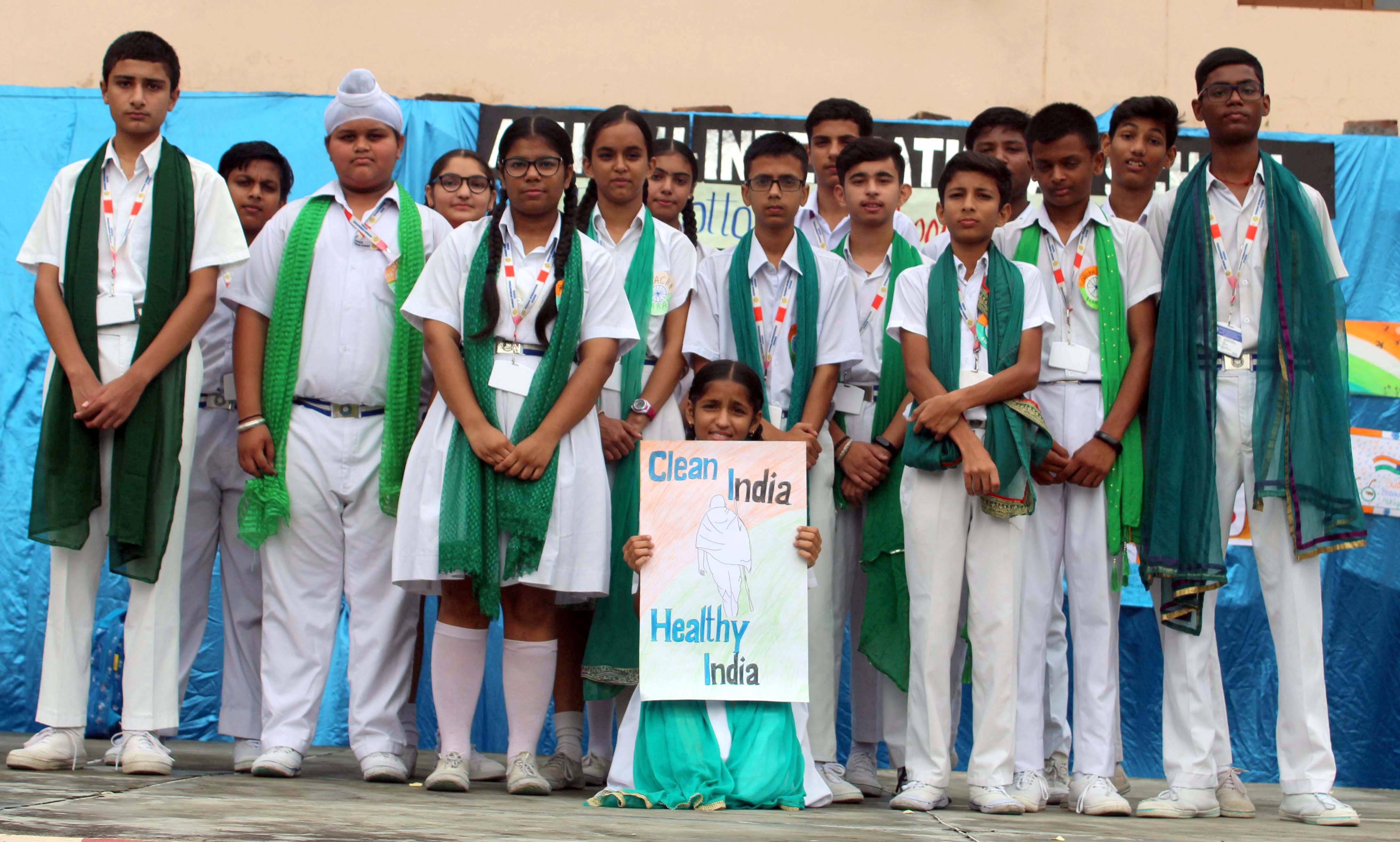 Gandhi Jayanti Celebrated at Ashmah International School