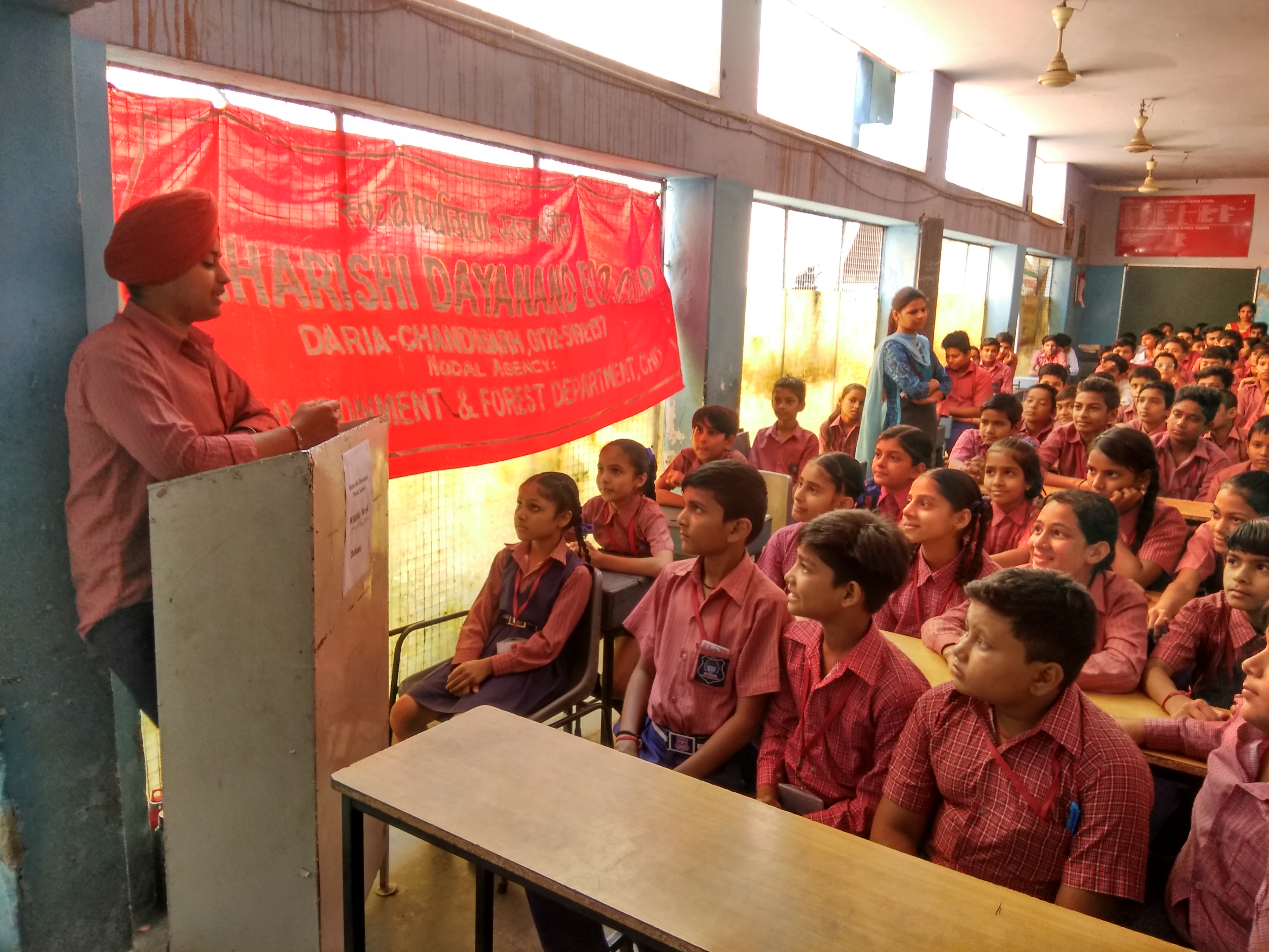 Debate on Wildlife Week at Maharishi Dayanand Public School