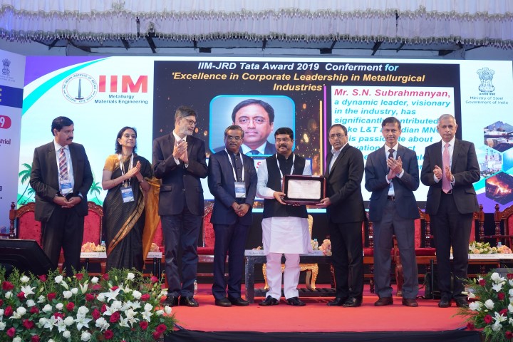 L&T CEO & MD SN Subrahmanyan, IIM-JRD Tata Award