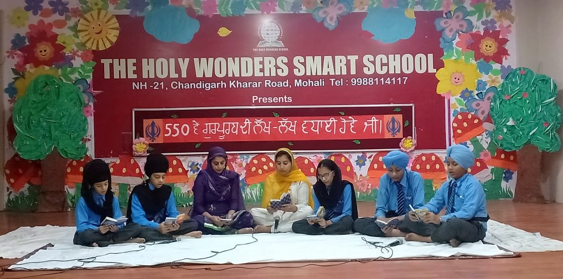 The Holy Wonder Smart School celebrated the Prakash Utsav of Sri Guru Nanak Dev Ji