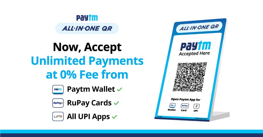  All-in-One Paytm QR