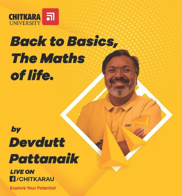 Chitkara University hosts Indian mythologist,speaker,illustrator&author Devdutt Pattanaik