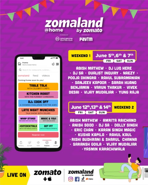 Singapore Tourism Board Partners with Zomato to bring virtual weekend festival