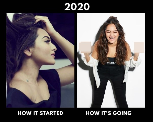 Sonakshi Sinha defines 2020 in new post