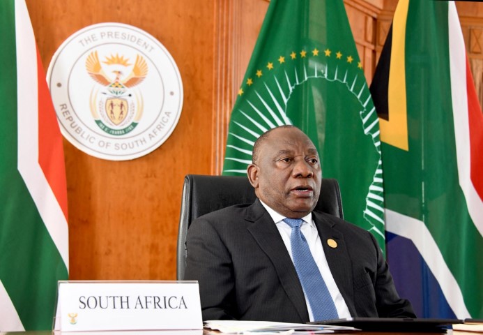 South African president unveils economic recovery plan