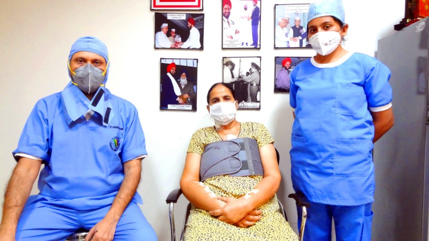 Ex-Covid female patient undergoes successful bypass surgery  