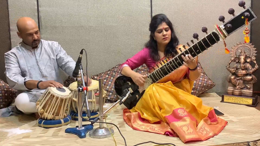 Scintillating Sitar recital by Bhairavi to mark 25th WeBaithak of the Kendra