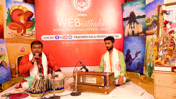 Impressive Tabla recital by talented Shantanu Roy in 30th Webaithak of Pracheen Kala Kendra 