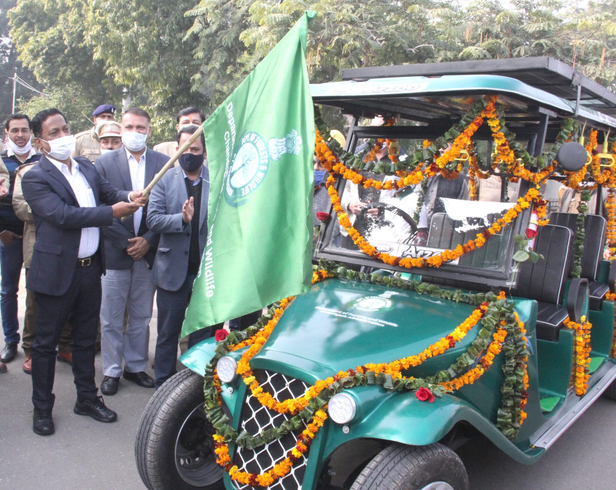 Department of Forest&Wildlife Chandigarh Administration launched Solarised Carts