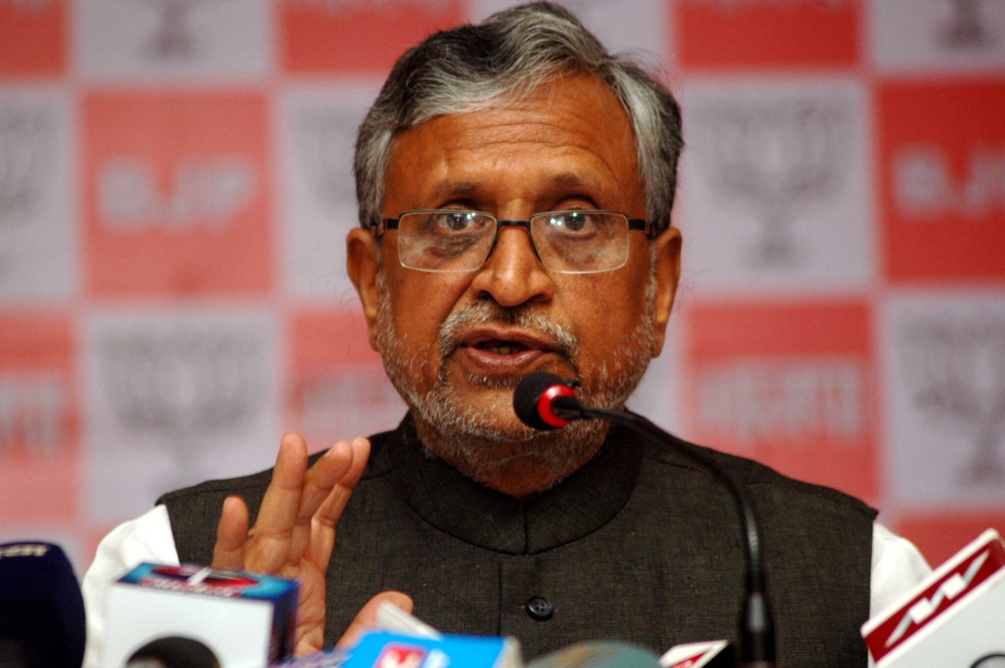 Lalu indulging in political manipulations from jail: Sushil Modi