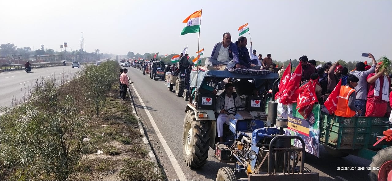 Tractor rally in Raj peaceful, leaders condemn violence in Delhi