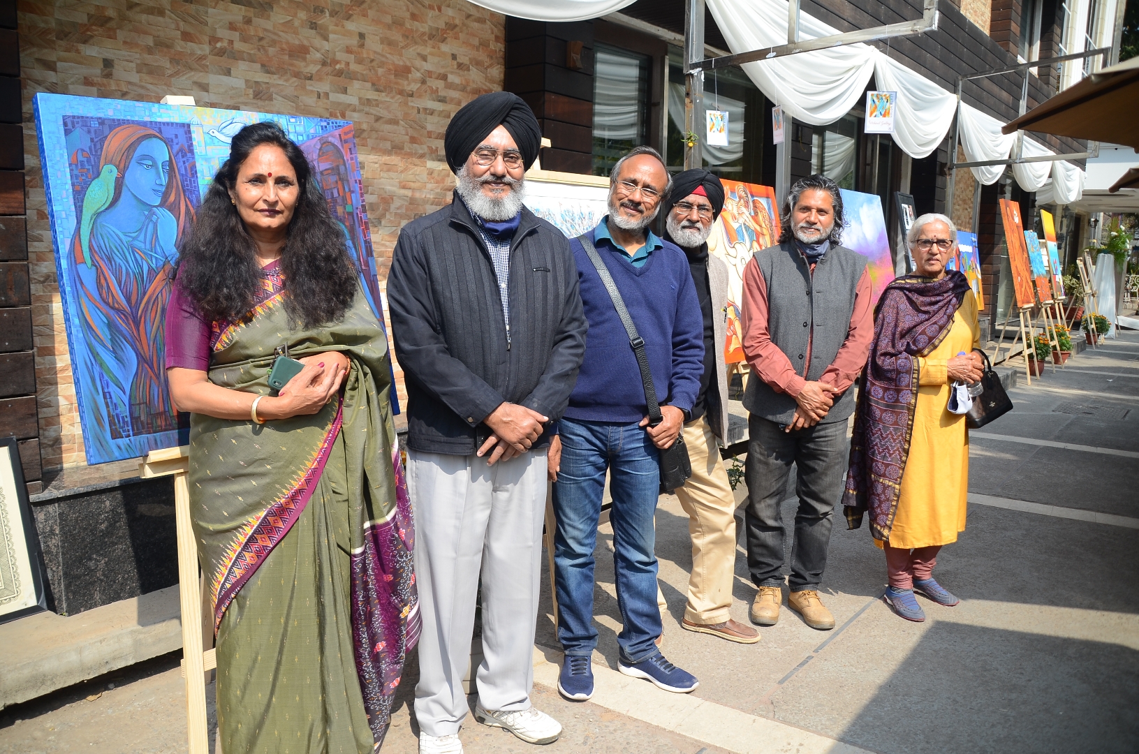 Paintings of 18 artists of Chandigarh engaged in aromas