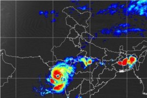 Cyclone Tauktae: Landfall process starts, 6 dead in Maha Six persons were killed in Maharashtra's Konkan region in separate incidents related to the severe cyclonic storm and three sailors remained missing after two boats sank in the sea, officials said. A very severe cyclonic storm with winds gusting up to 185 km per hour began making landfall on the Gujarat coast Monday night, after dumping heavy rains on Mumbai, forcing the evacuation of over 1.5 lakh people in Gujarat and leaving two barges with 410 people on board adrift in the Arabian Sea. Tropical storm 'Tauktae' (pronounced as Tau'Te) which had intensified into a very severe cyclonic storm, lies close to the Gujarat coast, the India Meteorological Department (IMD) said. "The landfall process has started and will continue during next two hours," the IMD said. Six persons were killed in Maharashtra's Konkan region in separate incidents related to the severe cyclonic storm and three sailors remained missing after two boats sank in the sea, officials said. Three persons died in Raigad district, a sailor in Sindhudurg district and two persons were killed in Navi Mumbai and Ulhasnagar in Thane district after trees fell on them. Two boats with seven sailors on board, anchored in the Anandwadi harbour in Sindhudurg district capsized, an official statement said. As the cyclone moved past the Maharashtra coast in the morning, Mumbai's Chhatrapati Shivaji Maharaj International Airport initially announced the suspension of operations from 11 am to 2 pm and later decided to keep all operations shut till 8 pm. Over 1.5 lakh people were shifted from low-lying coastal areas in Gujarat, while 54 teams of the NDRF and SDRF remained deployed, an official said. At least 17 COVID-19 patients on ventilator support in the Porbandar Civil Hospital's ICU were shifted to other facilities on Monday as a precautionary measure because of cyclone Tauktae which is heading towards the Gujarat coast, an official said. The Centre has offered all help to Gujarat to deal with the cyclone and asked the Army, Navy, and the Air Force to remain on standby to assist the administration if the need arises, the Gujarat government said. Prime Minister Narendra Modi and Home Minister Amit Shah are in touch with the state government and have extended all possible help, said Gujarat Chief Minister Vijay Rupani after holding a meeting with collectors of coastal districts which are likely to face the maximum brunt of the cyclone. The PM called up Rupani and enquired about the state government's preparedness to deal with the cyclone, the CMO said. A major cyclone in Gujarat on June 9, 1998, had brought widespread death and destruction in its wake, particularly in the port town of Kandla. While official figures had then put the death toll at 1,173, adding 1,774 went missing, media reports, eyewitness and volunteer accounts suggested that this was grossly an understatement. A leading news magazine had then claimed that at least 4,000 people had died and countless went missing as bodies were washed to the sea. The Indian Navy on Monday deployed three of its frontline warships after receiving messages to rescue 410 people on board two barges off the Mumbai coast. The ships deployed to extend assistance to the two barges were INS Kolkata, INS Kochi and INS Talwar. "On receipt of a request for assistance for a barge ''P305'' adrift off Heera oil fields in Bombay high area with 273 personnel onboard, INS Kochi was swiftly sailed with a despatch for search and rescue assistance," Indian Navy spokesperson Commander Vivek Madhwal said. The oil fields are around 70 km southwest of Mumbai. "In response to another SOS received from barge 'GAL Constructor' with 137 people onboard about 8NM from Mumbai, INS Kolkata has been sailed to render assistance," the Navy officer said. A Navy spokesperson in Mumbai said in the night that the rescue operations on Barge 305 were being undertaken amid extreme weather conditions. The Indian Coast Guard said it rescued 12 fishermen stranded around 35 nautical miles off the Kochi coast amid rough seas due to the cyclone on the night of May 16. Gale-force winds, heavy rainfall, and high tidal waves swept the coastal belts of Maharashtra and Goa as Tauktae hurtled northwards towards Gujarat. Winds blew at 114 kmph in Mumbai on Monday afternoon as the cyclonic storm passed close to the Mumbai coast, civic officials said. The highest wind speed of 108 km per hour was recorded at the Colaba observatory in the afternoon, said Shubhangi Bhute, senior director, IMD Mumbai. Maharashtra Chief Minister Uddhav Thackeray on Monday took stock of the situation in Mumbai, Thane and other coastal districts of the state in the wake of the cyclonic storm. As Mumbai and other coastal areas continued to be battered with heavy rains, over 12,000 people were relocated to safer places from the coastal areas. These include 8,380 people in Raigad, 3,896 in Ratnagiri and 144 in Sindhudurg districts. On Monday, Mumbaikars woke up witnessing gusty winds and heavy showers due to the cyclone. Many Mumbaikars are enjoying the change in weather amid the coronavirus pandemic.