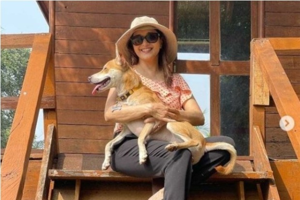 Madhuri Dixit flaunts her love for dogs on Instagram