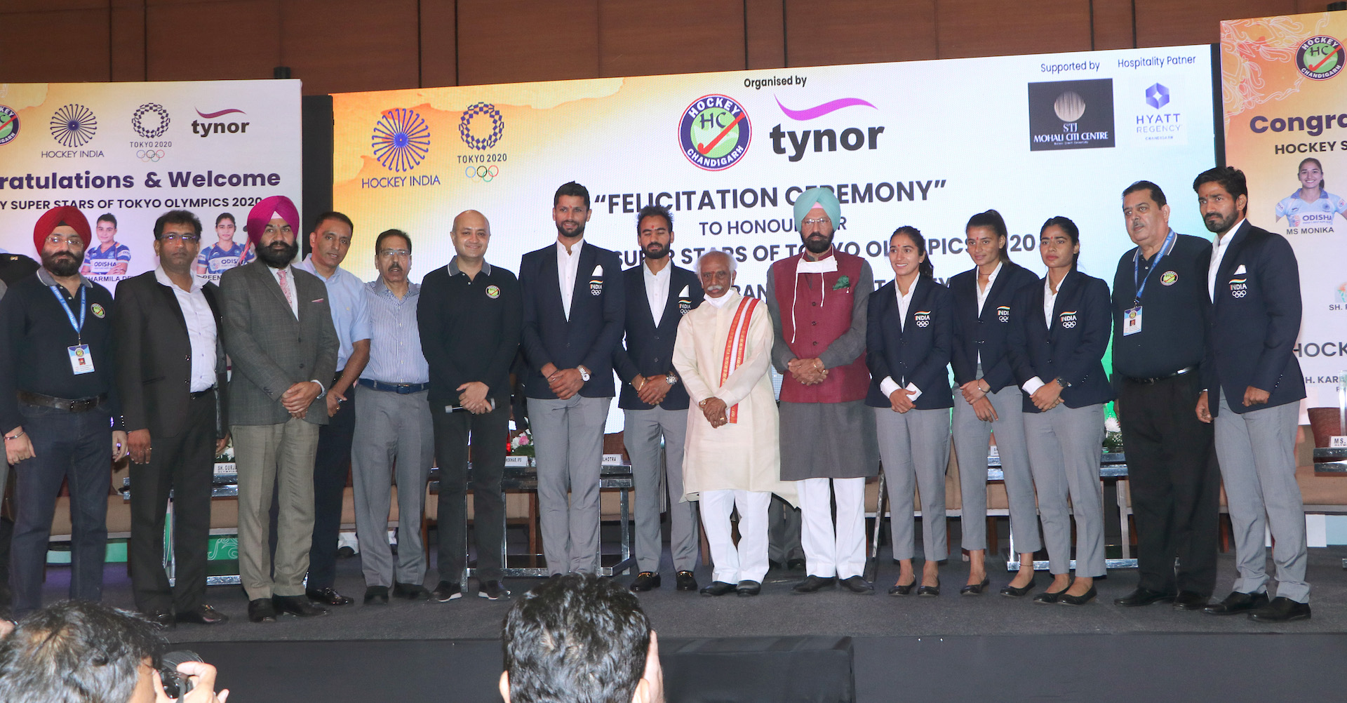 Hockey Chandigarh felicitates Hockey Olympians