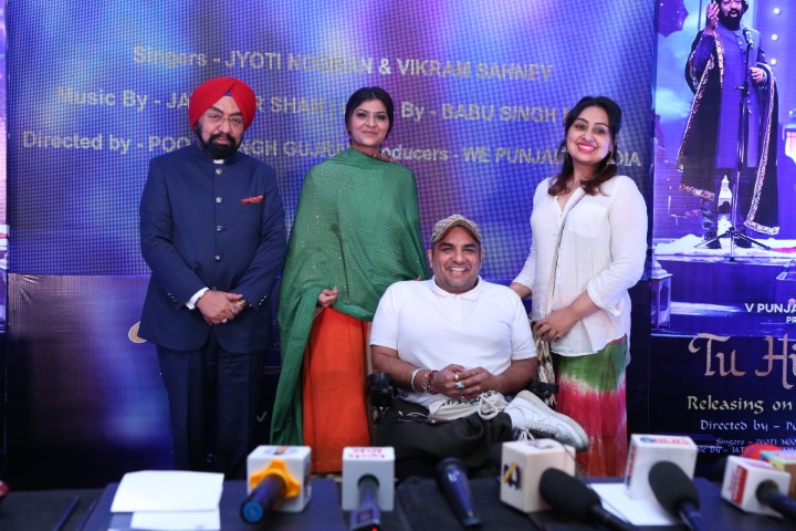 Padma Shri Vikramjit Singh Sahney released his melody ‘Tu Hi Ik Tu' with Jyoti Nooran