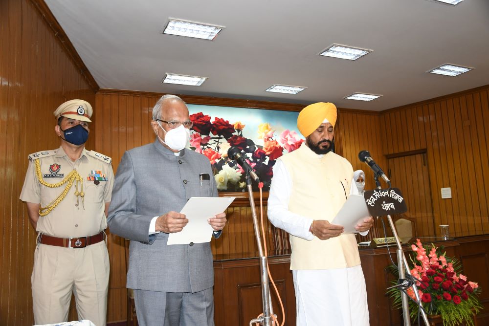 Charanjit Singh Channi Sworn in as Chief Minister of Punjab