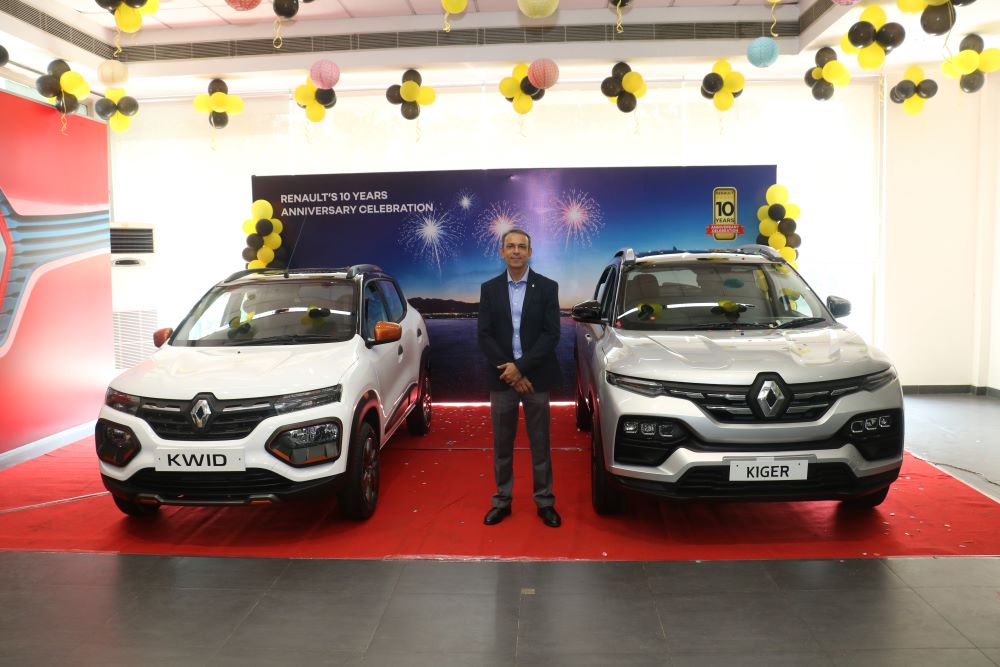 Renault Launches the all-new Kiger RXT(o) & kwid MY21 as part of 10th anniversary celebrations in india