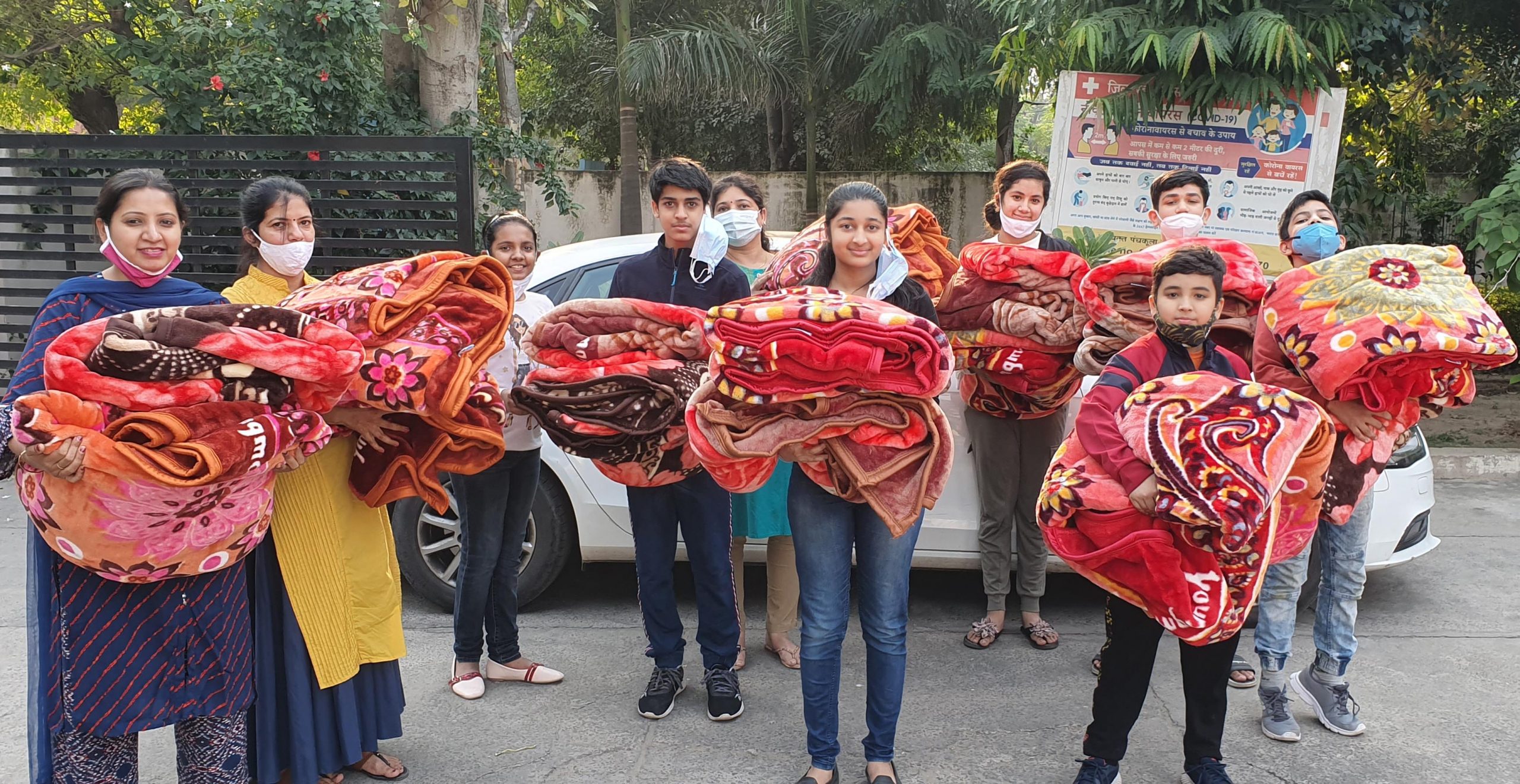 Children celebrate Diwali with inmates of old age home