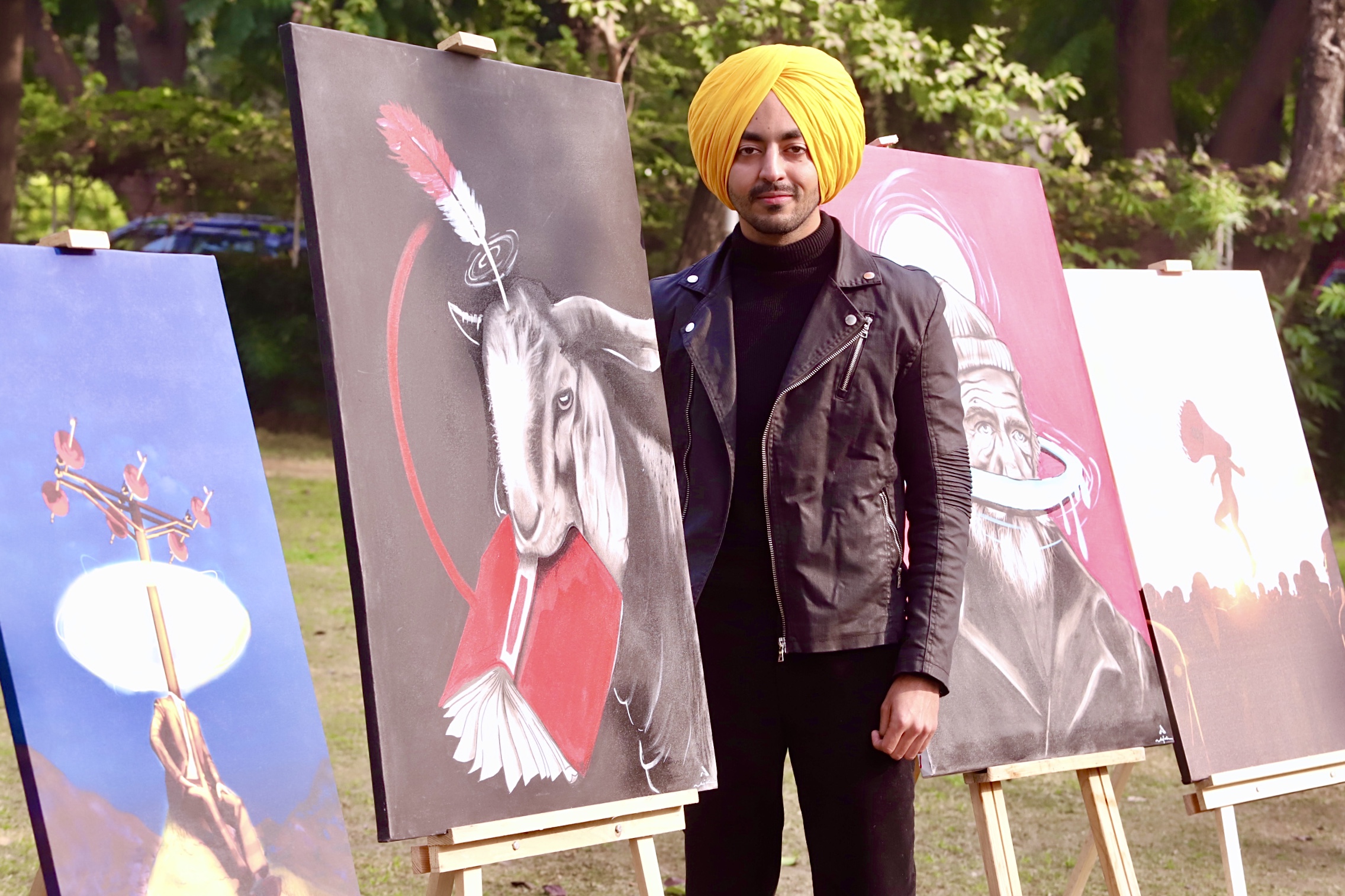 Son of Kargil martyr's paintings to showcase artistic brilliance