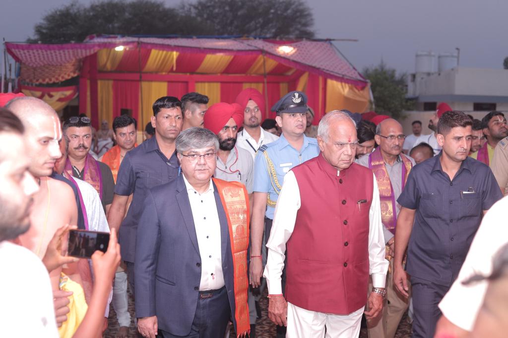 Hon’ Governor marks his presence in TDI Smart City for ‘Pran-Pratishthha Mahotsav’ by Shri Venkatesh Temple