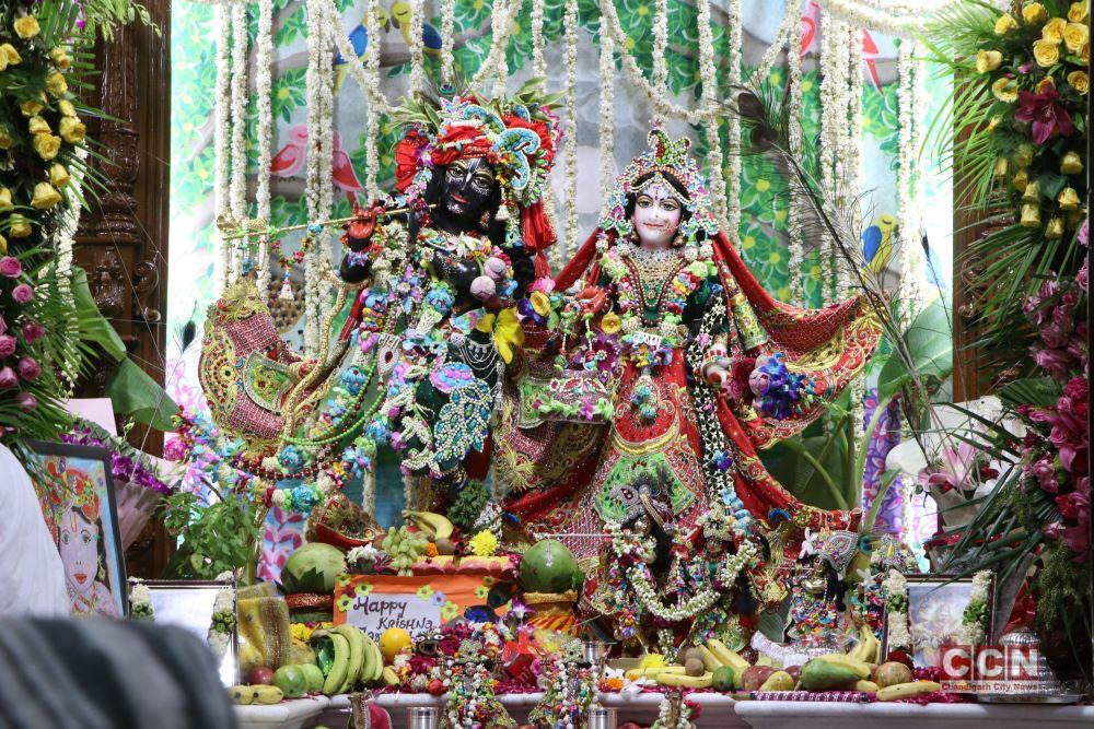 Krishna Janamashtami celebrated at ISKCON temple in Chandigarh with pomp & show