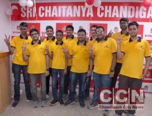 Chinmay Khokar of Sri Chaitanya is Tricity topper with AIR 42