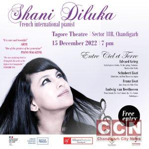 French Pianist Shani Diluka to perform in city today