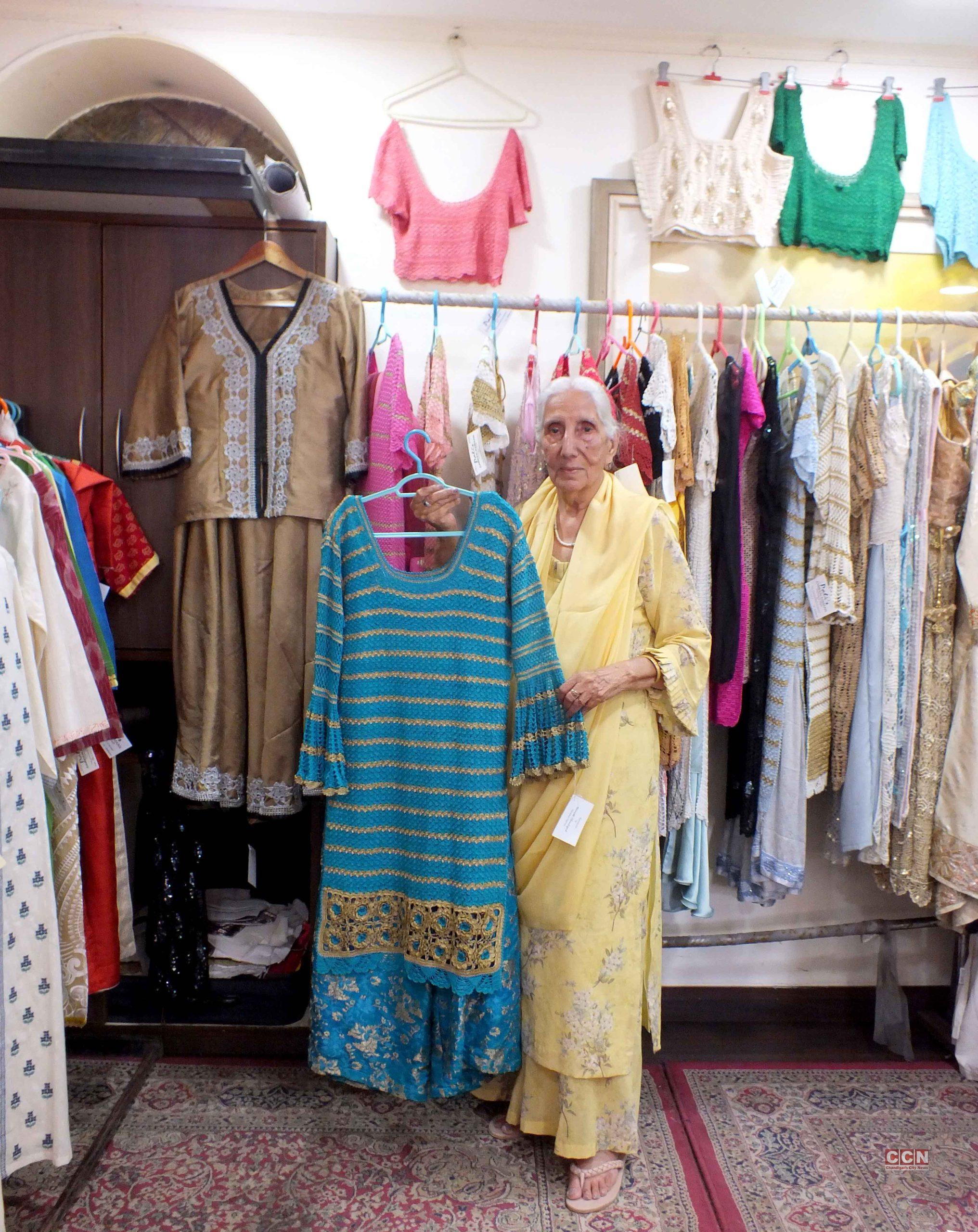 Army veteran's wife - 82-year-old Fashion Designer Pali Waraich puts up exhibition of her collections