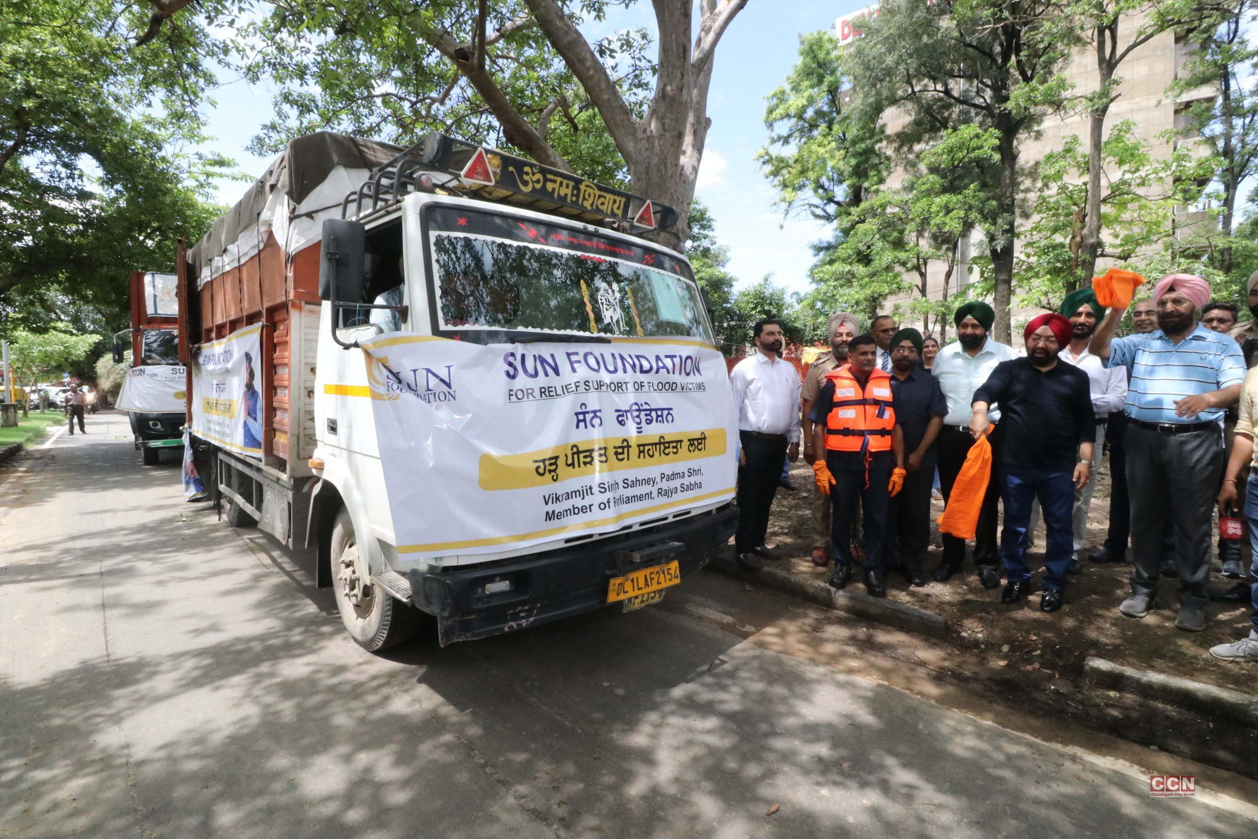 MP Vikramjit Sahney visits flood hit areas,