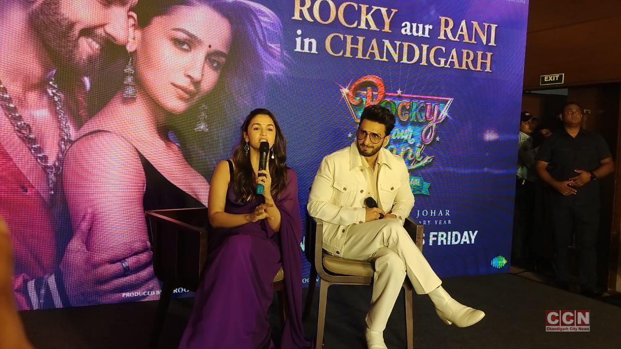 Alia and Ranveer reached Chandigarh to promote their film 'Rocky Aur Rani ki Prem Kahani’