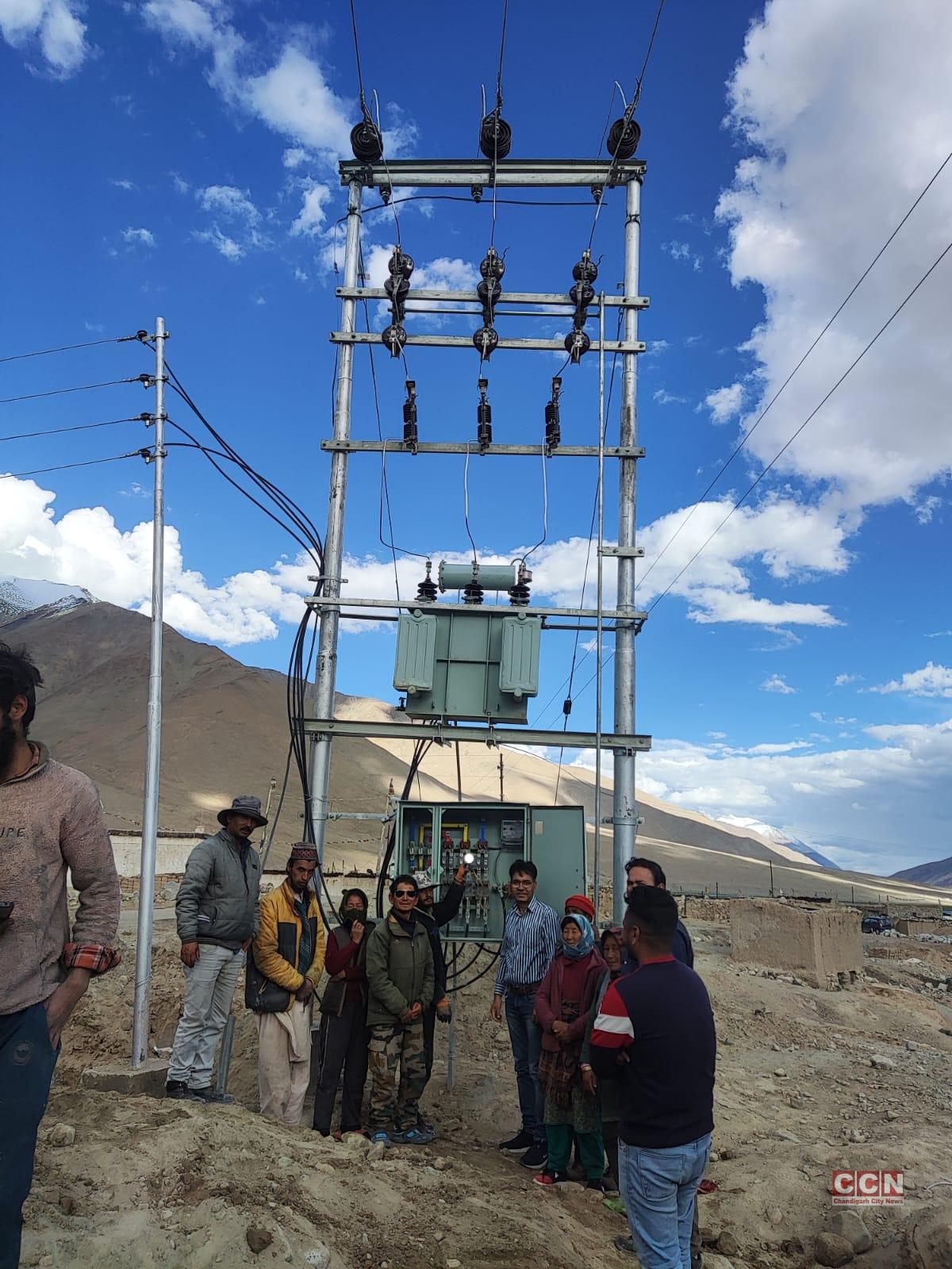 POWERGRID Lightens up the remote villages on Chushul Valley&Tangste in the UT Ladakh under PMDP