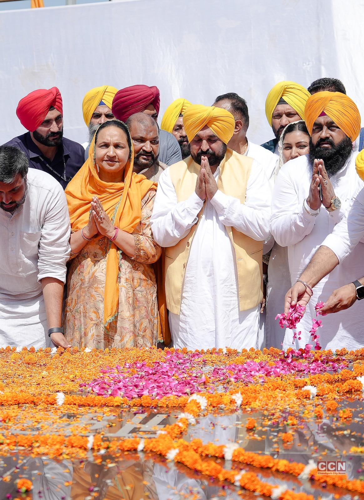 CM Vows to Realise Dream of Bhagat Singh by Making Punjab Frontrunner Runner in Country