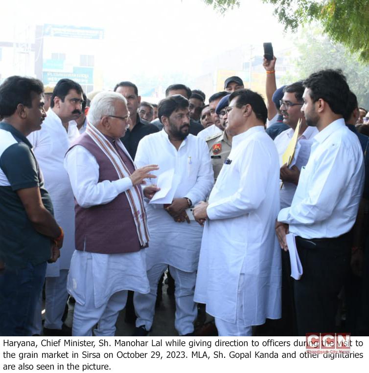 Haryana Chief Minister, Sh. Manohar Lal visited Radha Soami Satsang Beas located in Sikandarpur