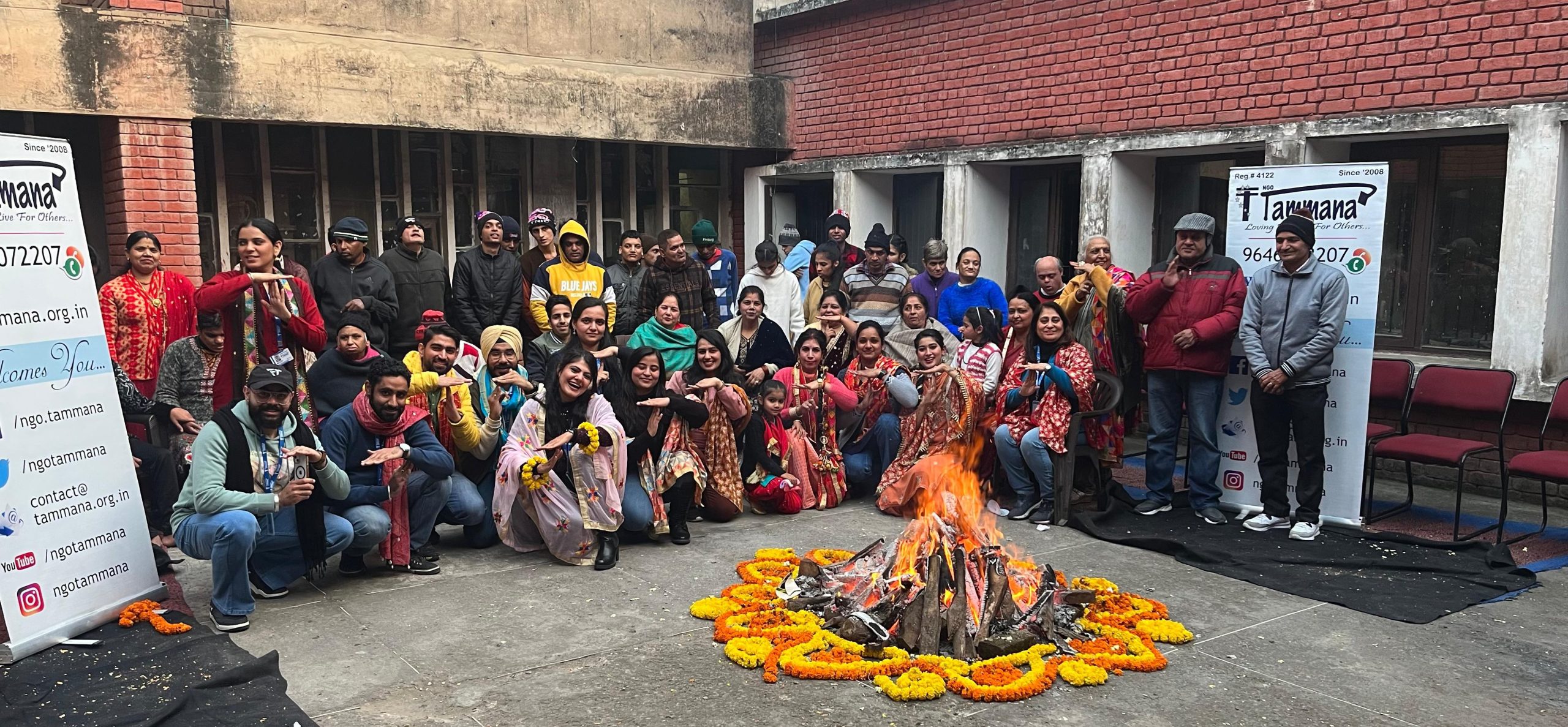 Lohri celebrations at home for differently abled