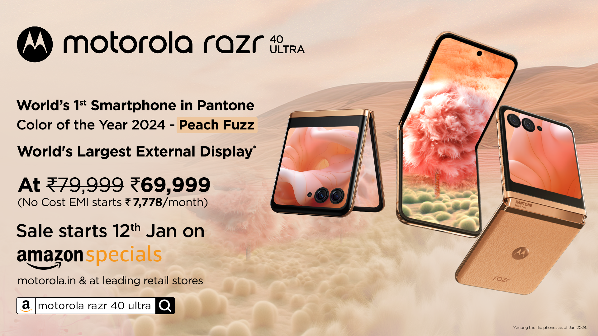 Motorola disrupts lifestyle technology in India – launches motorola razr40 ultra