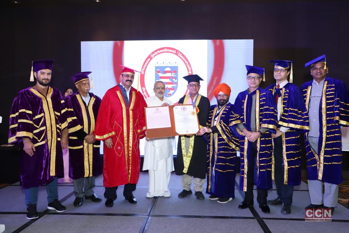 Hessen International University of Germany has conferred the honorary degree of D.Litt to Dr. Vinod Kumar