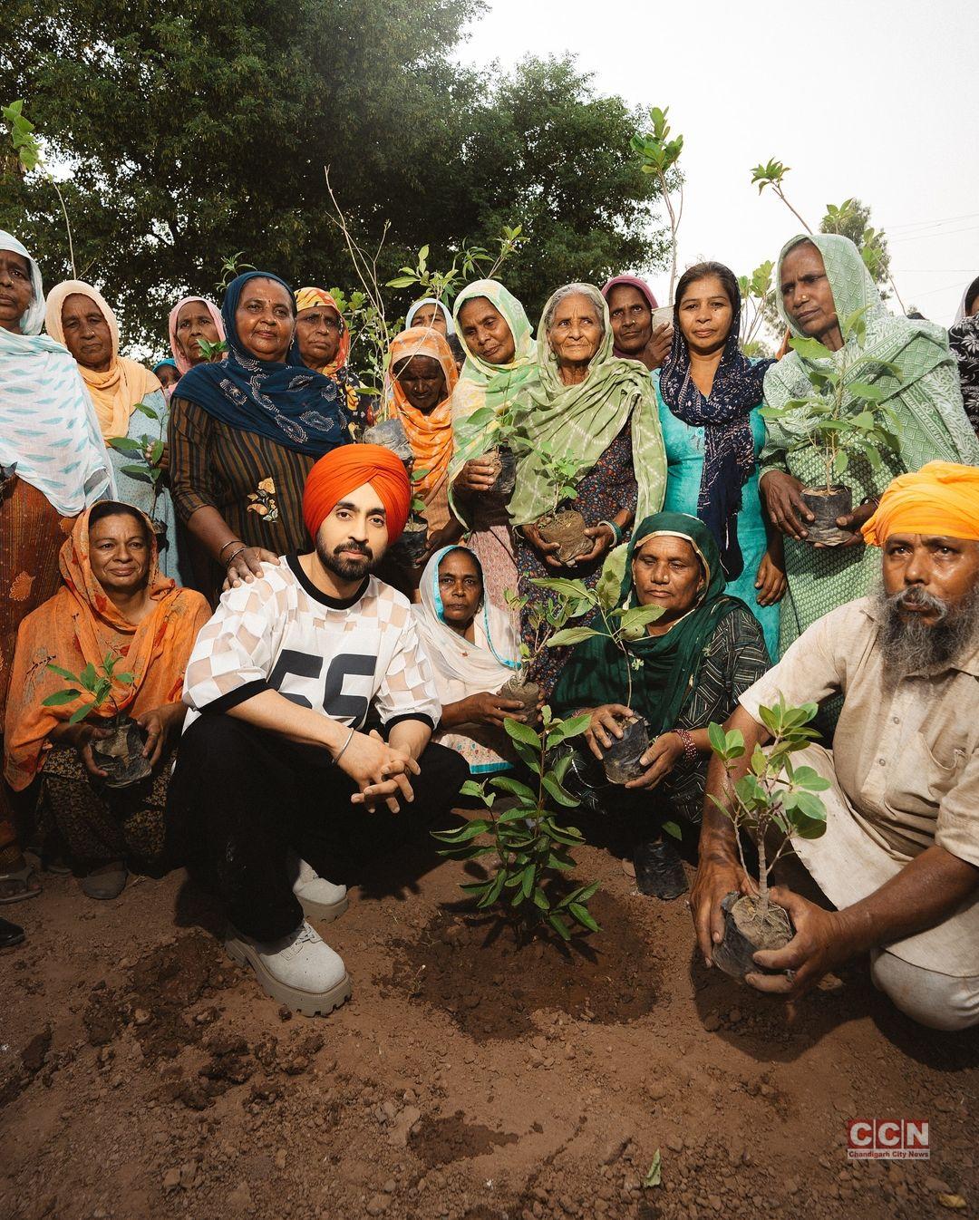 Diljit Dosanjh turns climate champion, extends support to Roundglass foundation’s Mission to Plant 1 Billion Trees