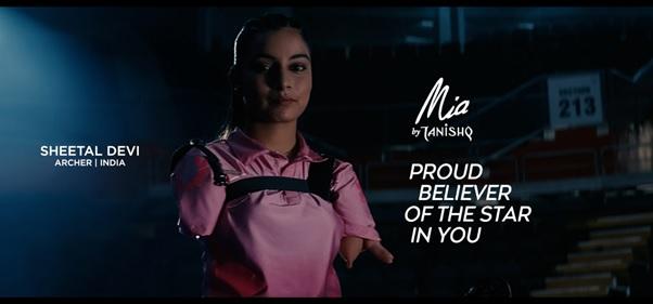 Mia by Tanishq Parteners with Indian Para Archer Sheetal Devi in a campaign Heartwarming Celebrating her KhelL’