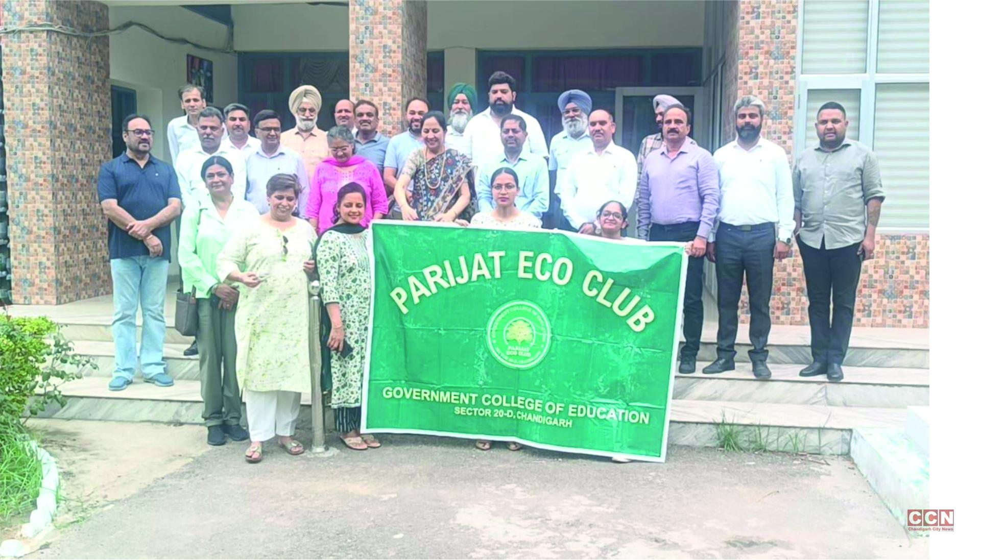 Tree plantation drive organized at Govt. College of Education, Chandigarh