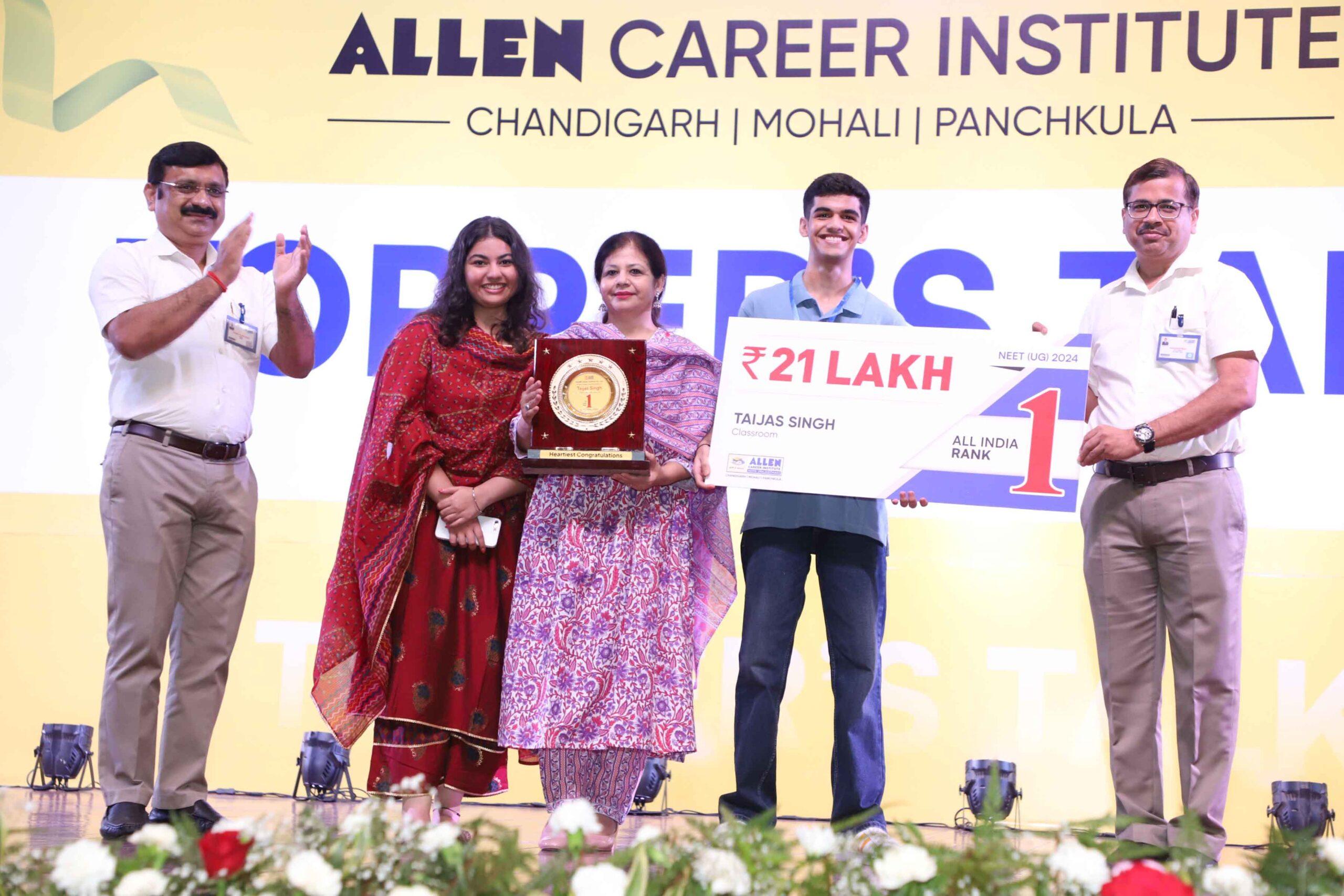 Allen Meritorious students honoured with Cash Prizes