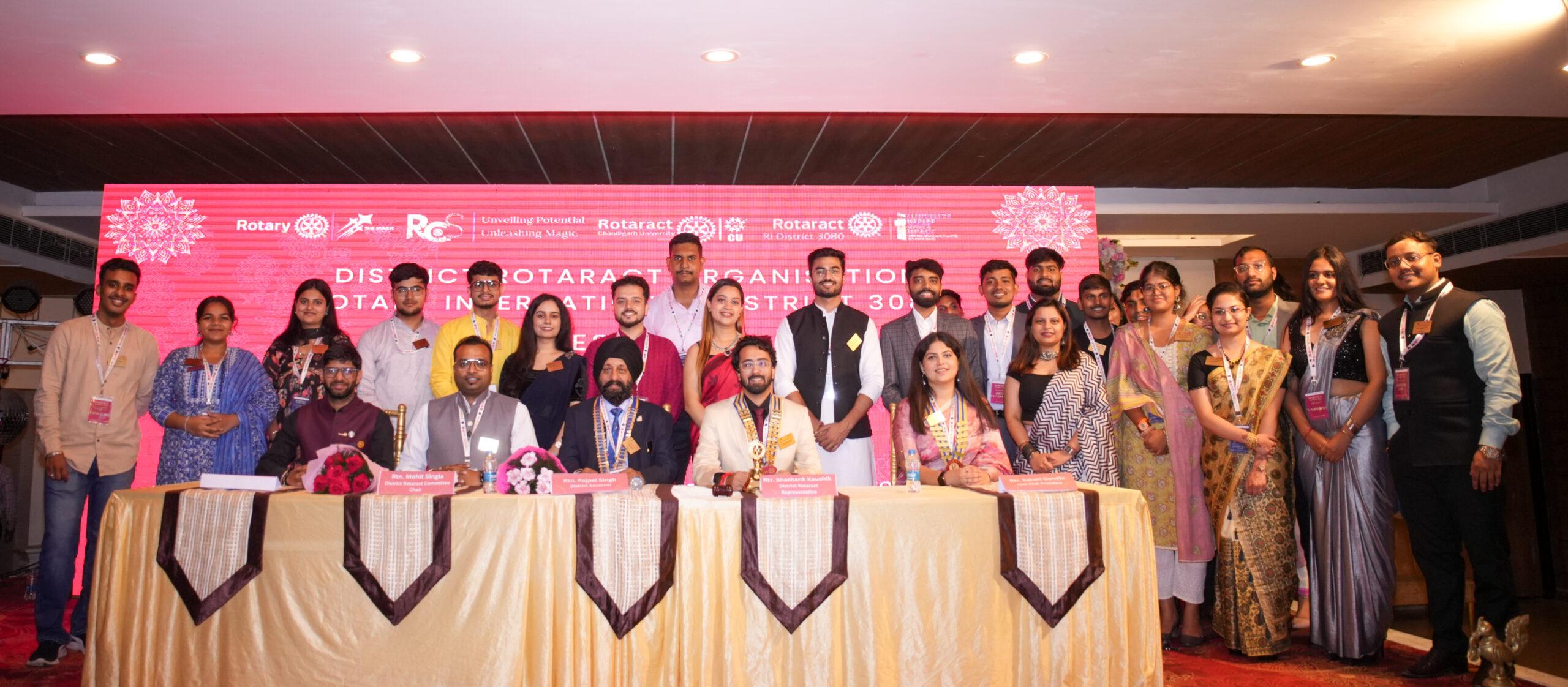 Rtr. Shashank Kaushik installed as district Rotaract representative of Rotary International district 3080