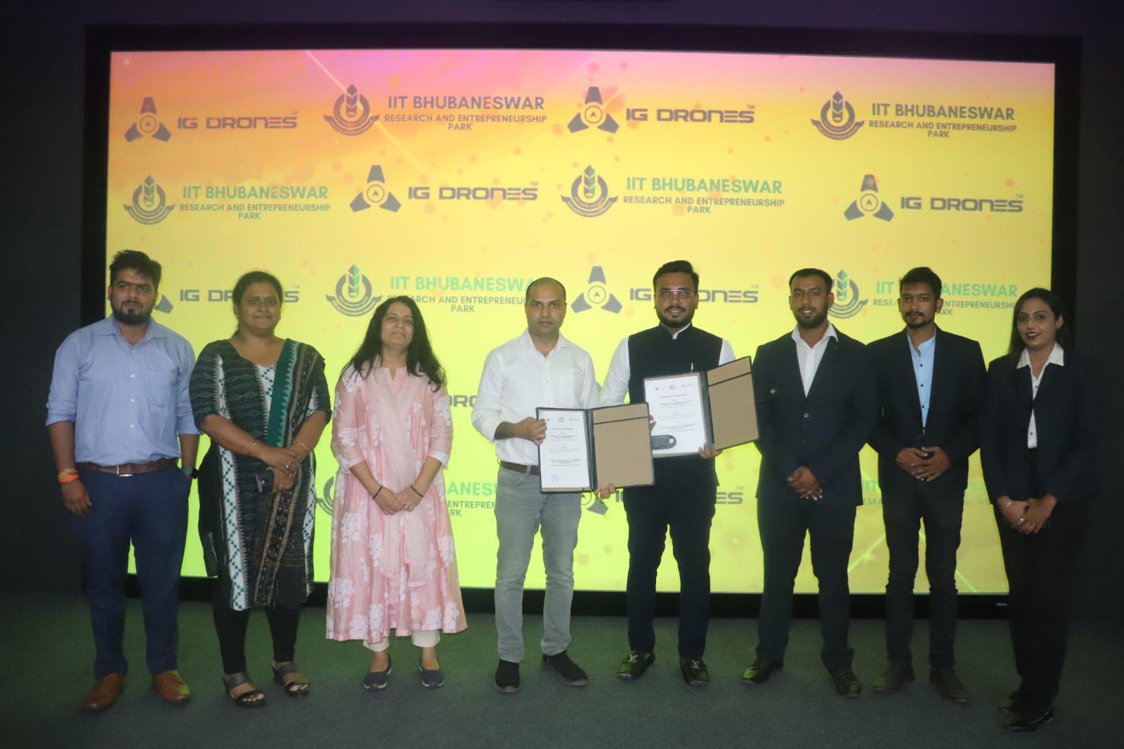 IIT Bhubaneswar signed MOU with IG Drones