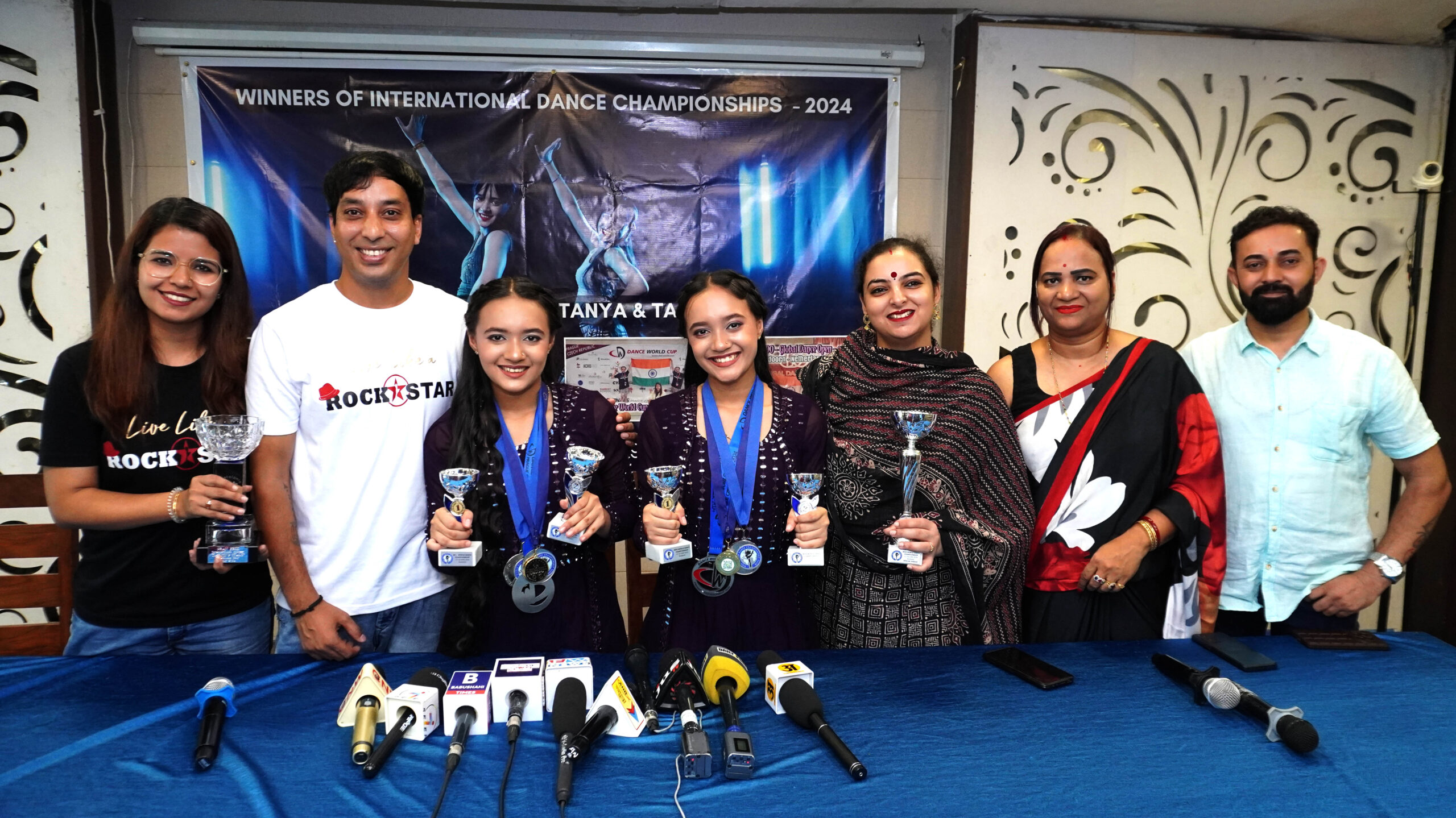 Rockstar Twins Tanya&Tanisha shine at global stage win series of awards in European dance circuit 202