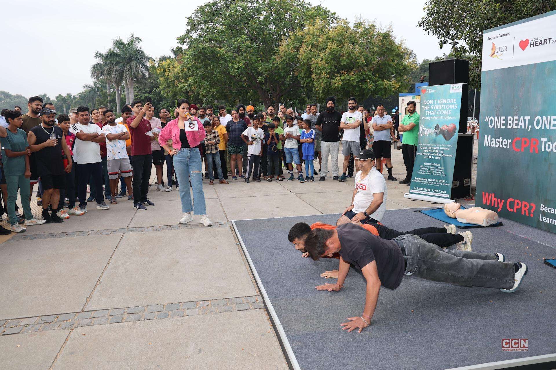 Fortis Mohali empowers individuals with essential life support skills by offering CPR training this World Heart Day